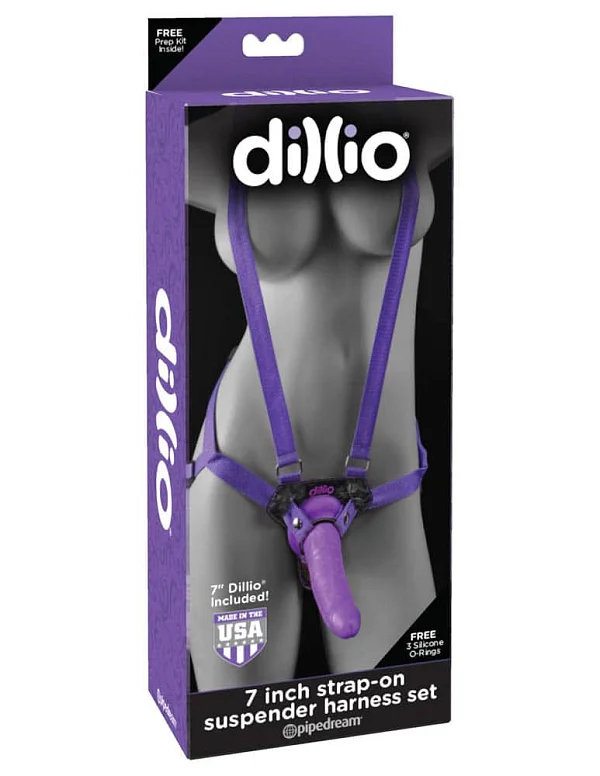 Set Strap-on Si Ham Dillio, Mov, 18.5 Cm