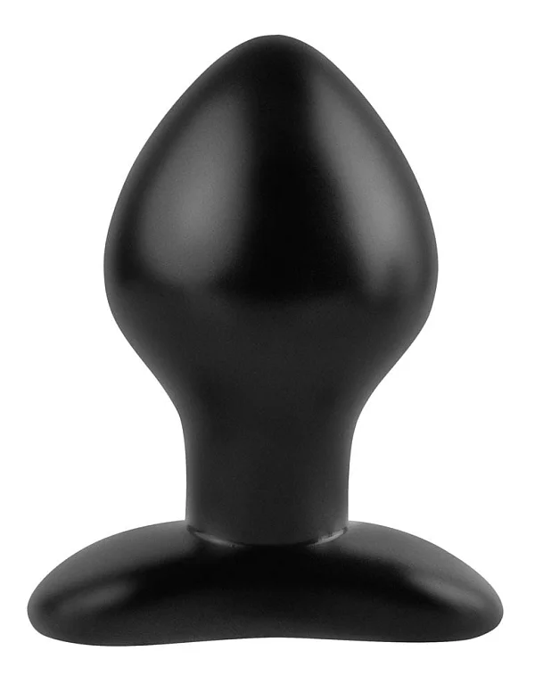 Dop Anal Mega Silicone, Negru, 12.5 Cm