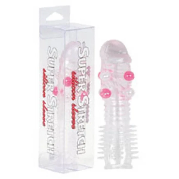 Extensie/manson Penis Super Stretch, Transparent, 14 Cm