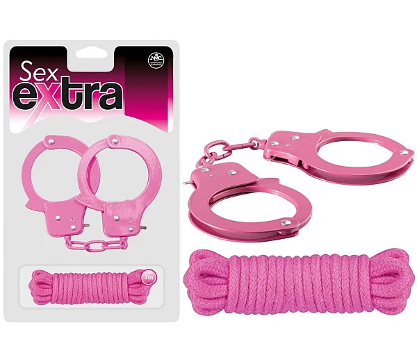 Set Catuse Si Franghie Pentru Imobilizare Erotica Sex Extra, Roz