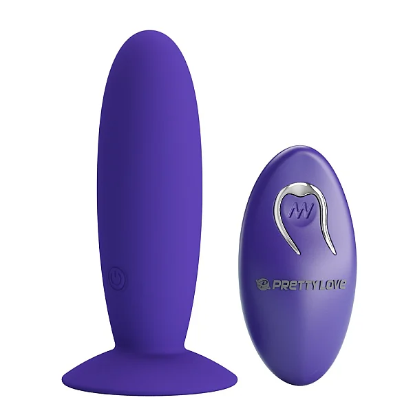 Dop Anal Cu Vibratii Youth, Indigo, 11 Cm