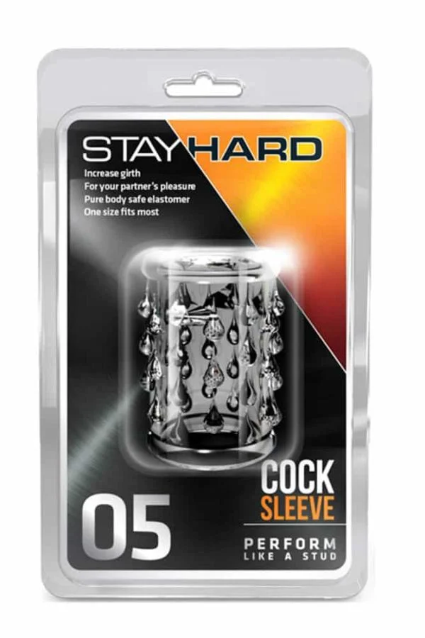Manson Penis Stay Hard Cock 05, Transparent, 5 Cm