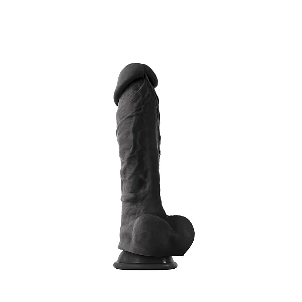 Dildo Clasic Coloursoft, Negru, 18.4 Cm