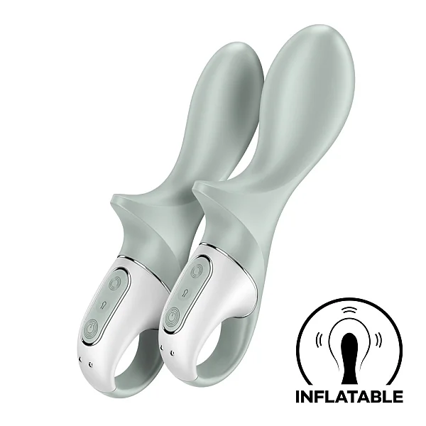 Vibrator Anal Gonflabil Air Pump Booty 3, Verde Menta, 20.8 Cm