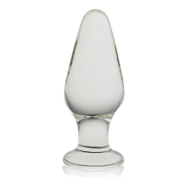 Dop Anal Din Sticla Borosilicata Glass Romance, Transparent, 12 Cm