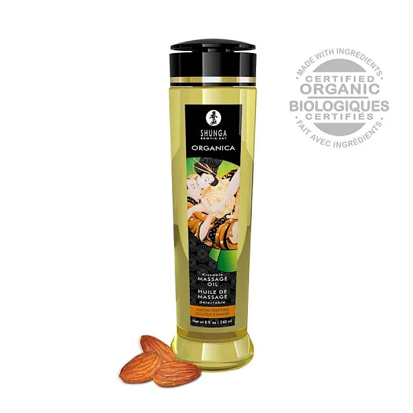 Ulei Pentru Masaj Erotic Organica Almond Sweetness, 240 Ml