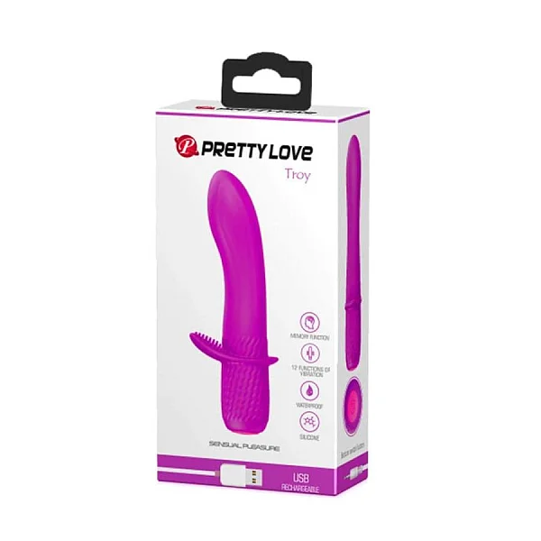 Vibrator Troy, Violet, 15 Cm