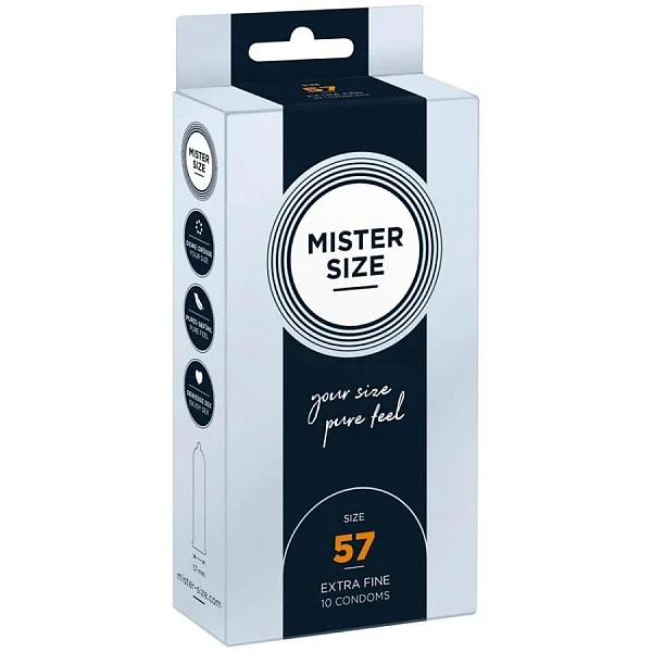 Mister Size 57 Mm Condoms 10 Pieces