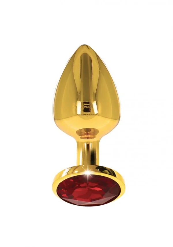 Plug Anal Gold Cu Piatra Jewel S