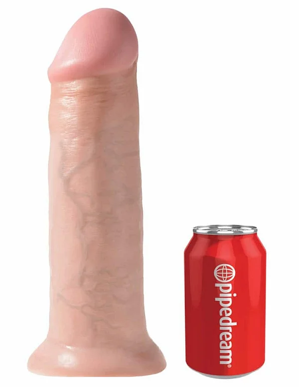 Dildo Clasic Cu Ventuza King Cock, Natural, 30 Cm