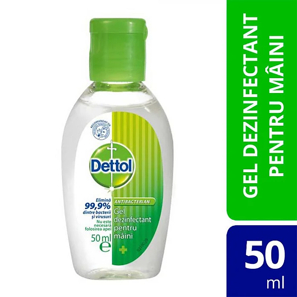 Gel Dezinfectant Dettol Pentru Maini, 50 Ml