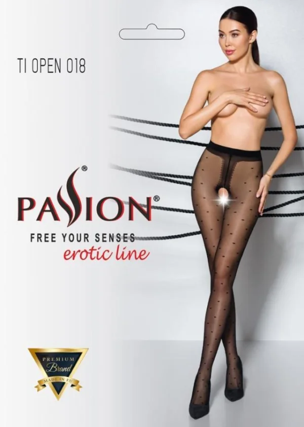 Dresuri Sexy Decupate Intim, Negru, S/m 1/2 (20 Den)