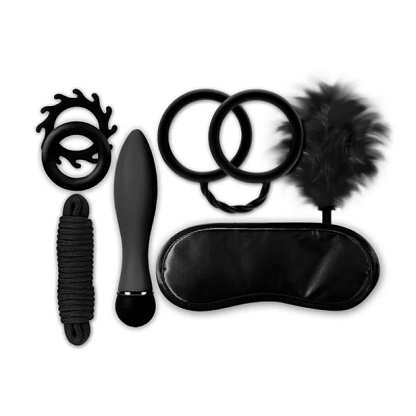 Set Accesorii Erotice The Mean Couple Romance Ii, Negru, 7 Piese
