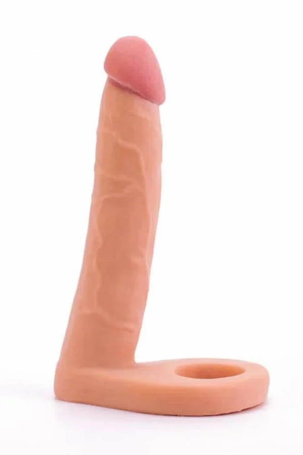 Strap On Anal The Ultra Soft Double, Natural, 15 Cm