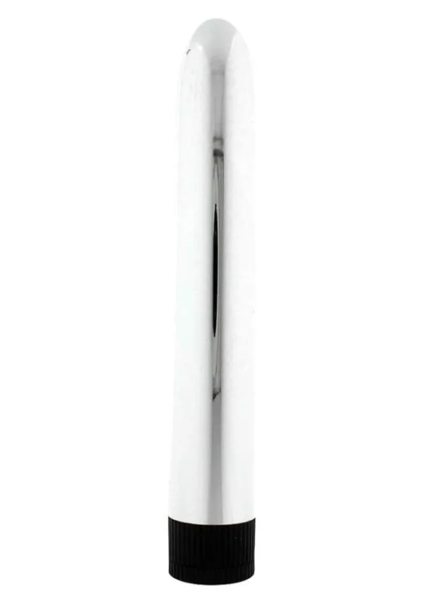 Vibrator Super Slick, Argintiu, 17 Cm
