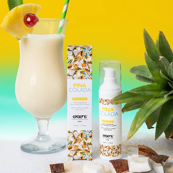 Ulei Stimulant Cu Efect Incalzire Si Aroma Pina Colada, 50 Ml