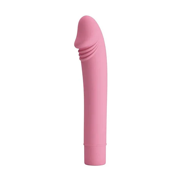 Vibrator Clasic Pixie, Roz Deschis, 15 Cm