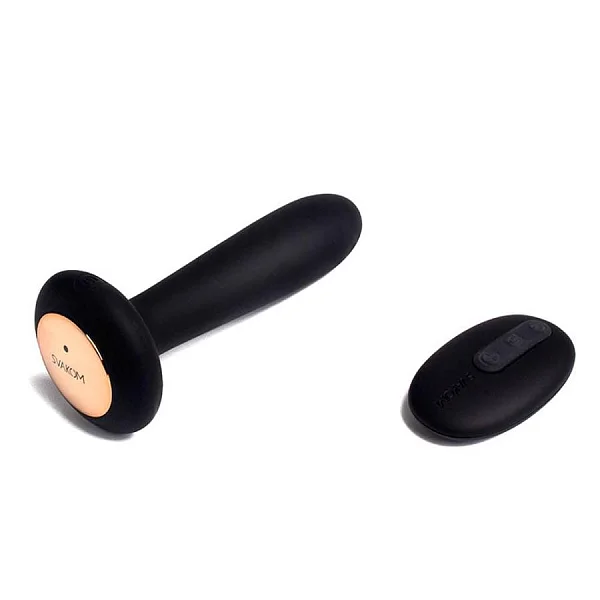 Dop Anal Unisex Cu Vibratii Si Incalzire Primo, Negru, 12 Cm