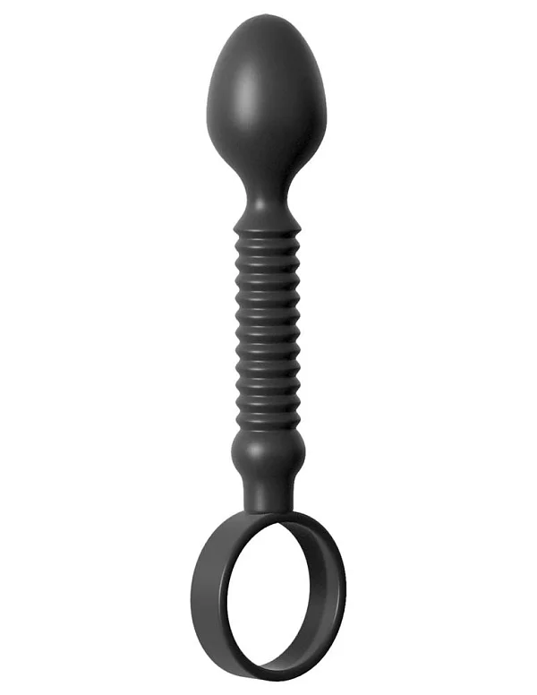 Dop Anal Ass-teazer, Negru, 14.5 Cm