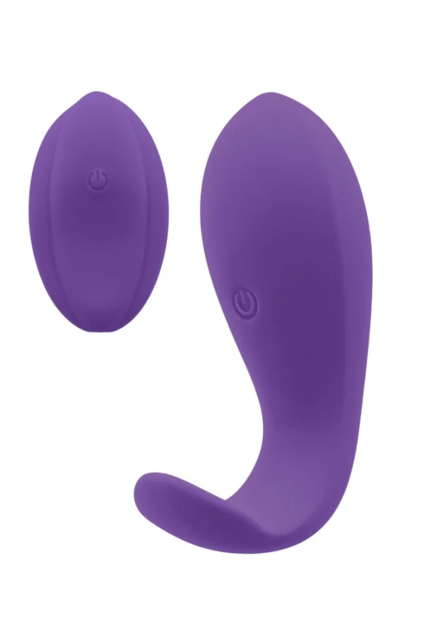 Vibrator Clitoridian Portabil Cu Telecomanda Velvet Droplet, Mov