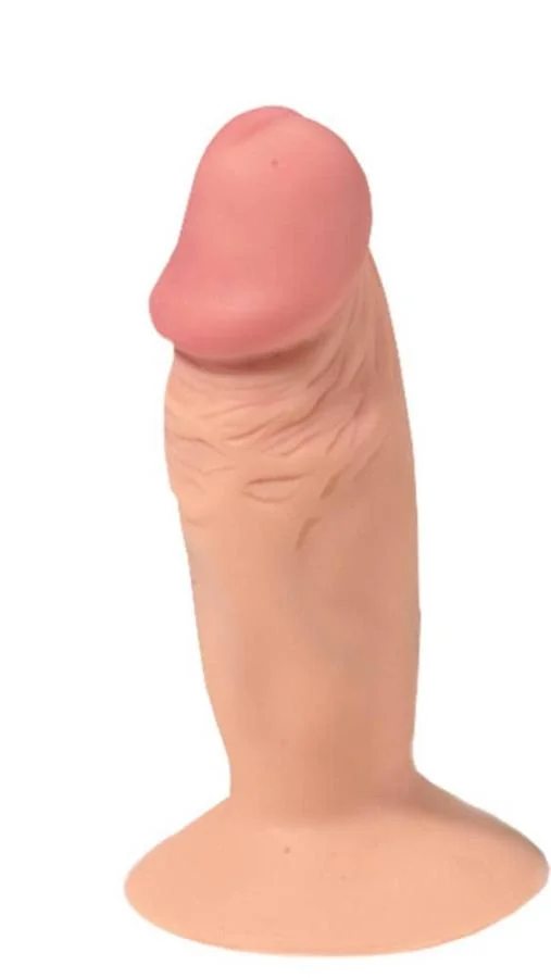 Dildo Mini Cu Ventuza, Natural, 12,7 Cm