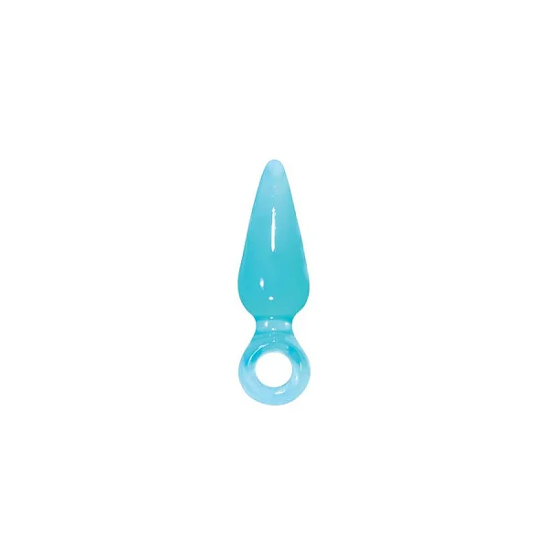 Dop Anal Jolie Pleasure Mini Aqua, Turcoaz, 8.5 Cm