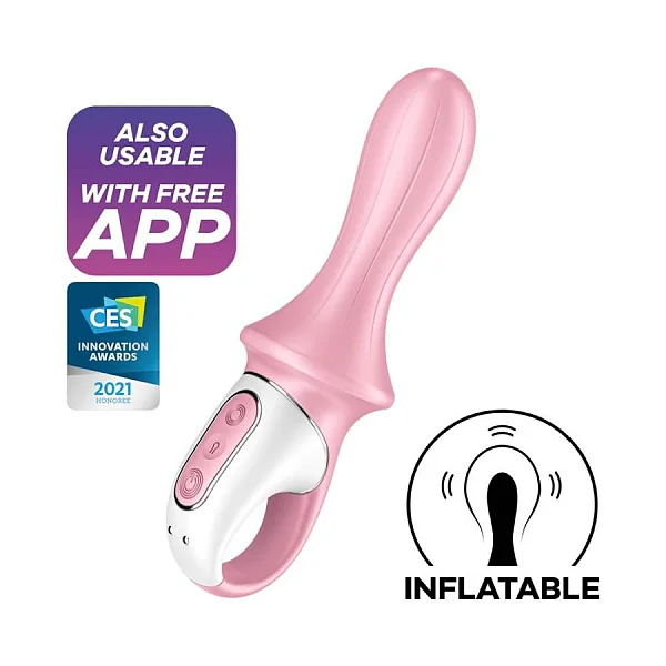Vibrator Gonflabil Air Pump Booty 5+, Roz, 20.5 Cm