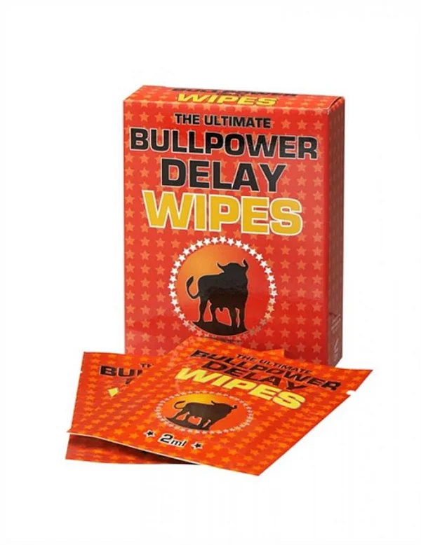 Servetele Umede Contra Ejacularii Precoce Bull Power Delay, 6 Buc X 2 Ml