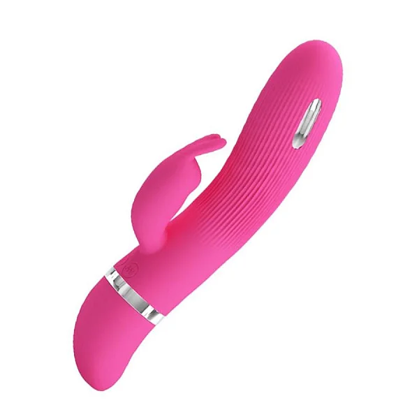 Vibrator Cu Electrostimulare Ingram, Roz, 19 Cm