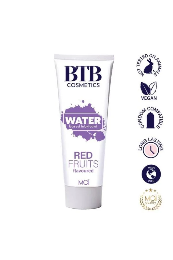 Lubrifiant Pe Baza De Apa Cu Aroma Fructe Rosii, 100 Ml