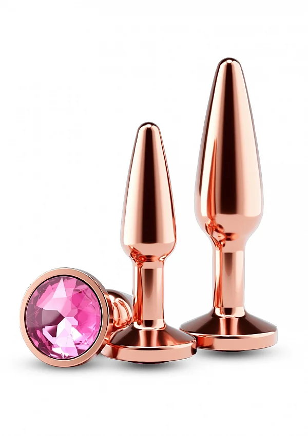 Set 2 Pluguri Anale Ns Novelties Small + Medium Rose Gold