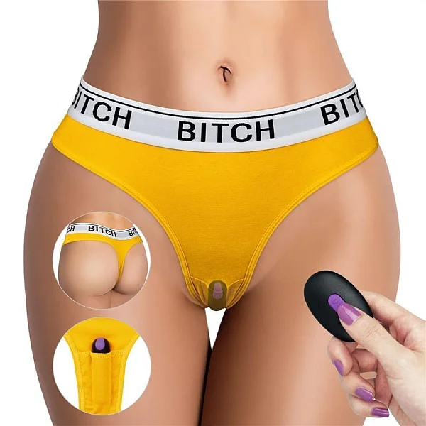 Chilotei Cu Vibratii Bitch, Galben Neon, Xl-xxl