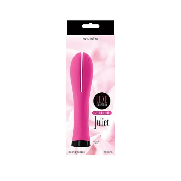 Vibrator Luxe Juliet Dual Seven, Roz, 16.5 Cm