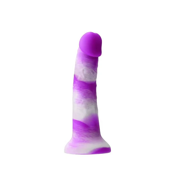 Dildo Clasic Colours Pleasures Yum Yum, Mov, 15 Cm