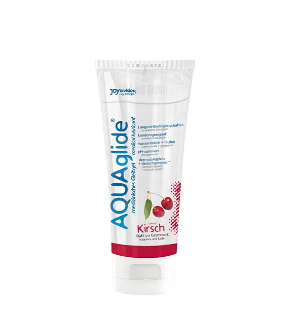 Lubrifiant Aquaglide Cu Aroma De Cirese, 100 Ml
