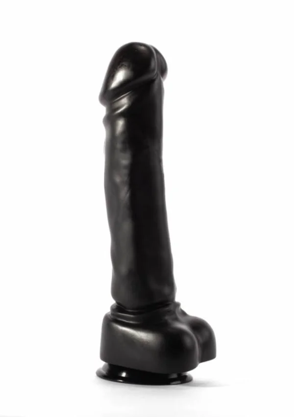 Dildo Realistic Cu Ventuza Moses, Negru, 30.5 Cm