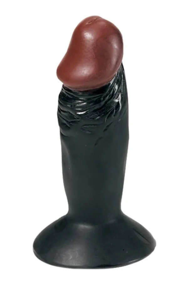 Dildo Mini Cu Ventuza, Negru, 12,7 Cm