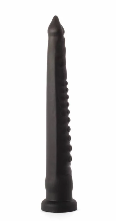 Dop Anal Extra Large Silicone, Negru, 32 Cm