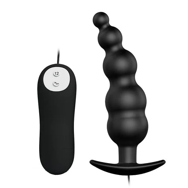 Dop Anal Cu Vibratii Special Anal Stimulation 2, Negru, 10.5 Cm