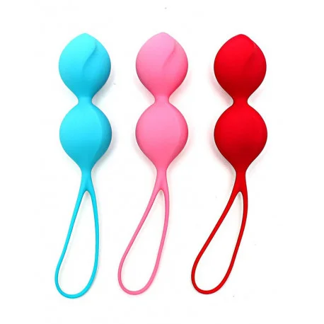 Set 3 Bile Vaginale Duble, Multicolor