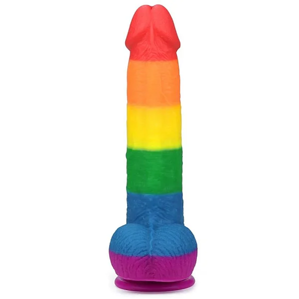 Dildo Clasic Cu Ventuza Prider, Multicolor, 22.5 Cm