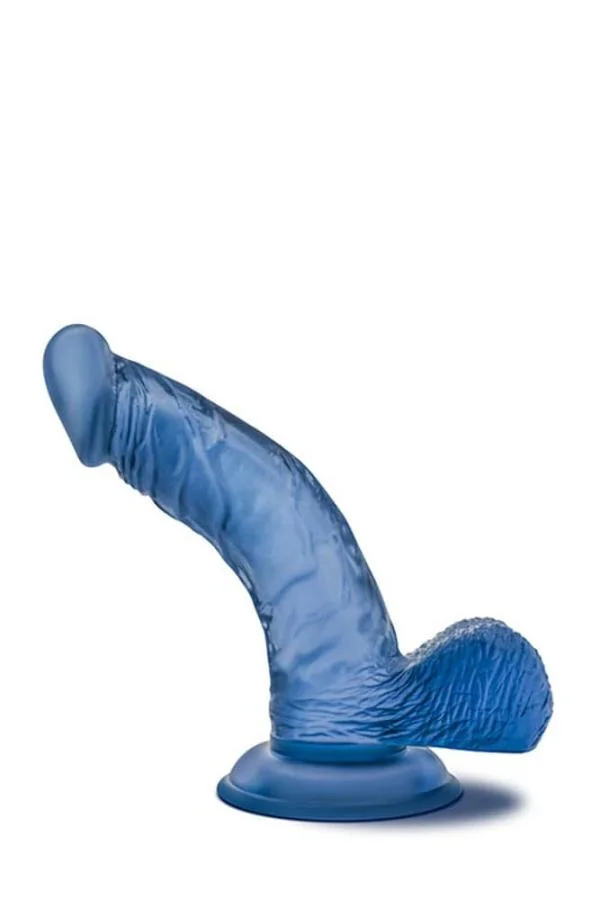 Dildo Fosforescent Light Show, Albastru, 18 Cm