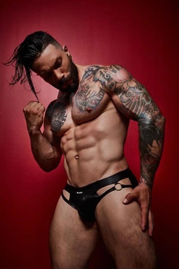 Chiloti Jockstrap Dungeon Bl4ck By C4m, Negru, Xl