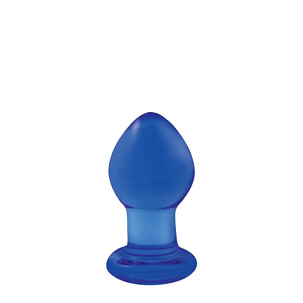 Dop Anal Crystal - Small - Albastru (6 Cm)