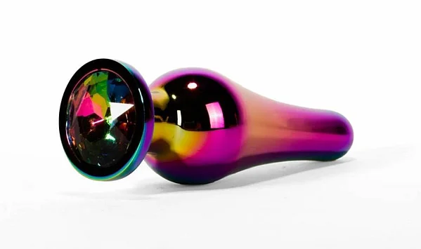 Dop Anal Cu Bijuterie Secret Shine Metal L, Multicolor, 13 Cm