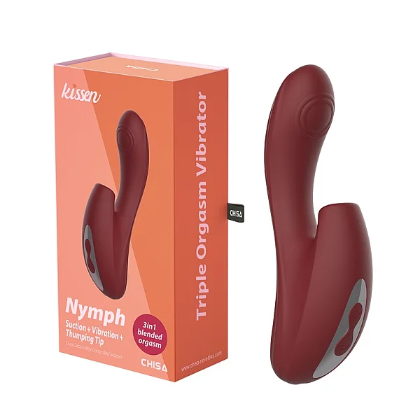 Vibrator 2-in-1 Kissen Nymph, Brun