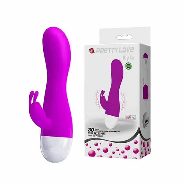 Vibrator Rabbit Kyle, Violet, 15 Cm