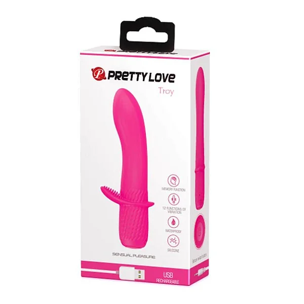 Vibrator Troy, Roz, 15 Cm