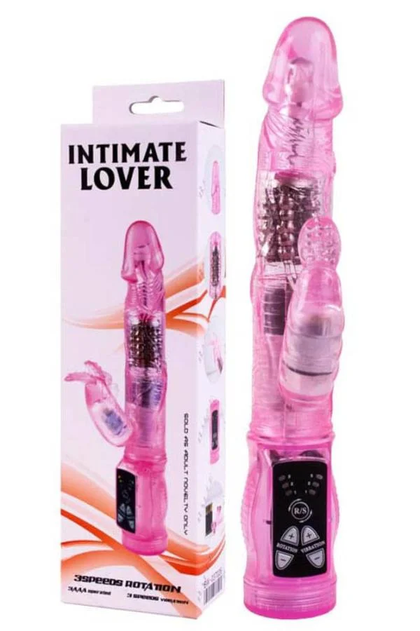 Vibrator Rabbit Intimate Lover, Roz, 21.5 Cm