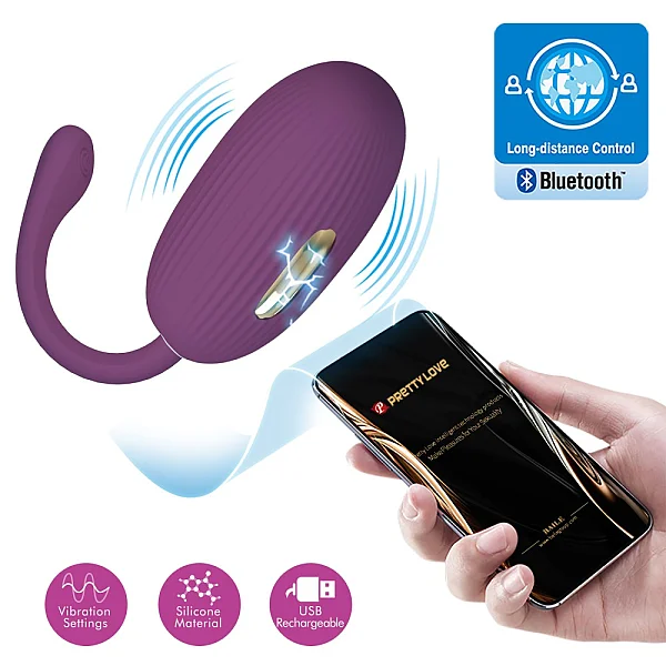 Ou Vibrator Cu Electro-stimulare Doreen, Violet